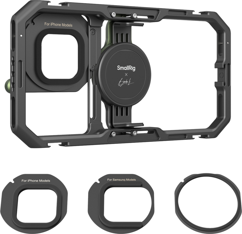 a rotatable side handle with M.2 SSD enclosure and wireless remote controller