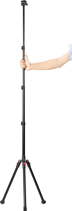 folded down to 42cm for convenient portability. Extendable three-section legs
