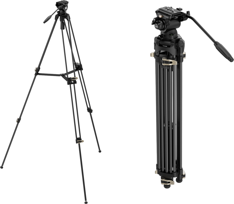 SMALLRIG 4686 Heavy-Duty Fluid Head Video Tripod Kit AD-01S