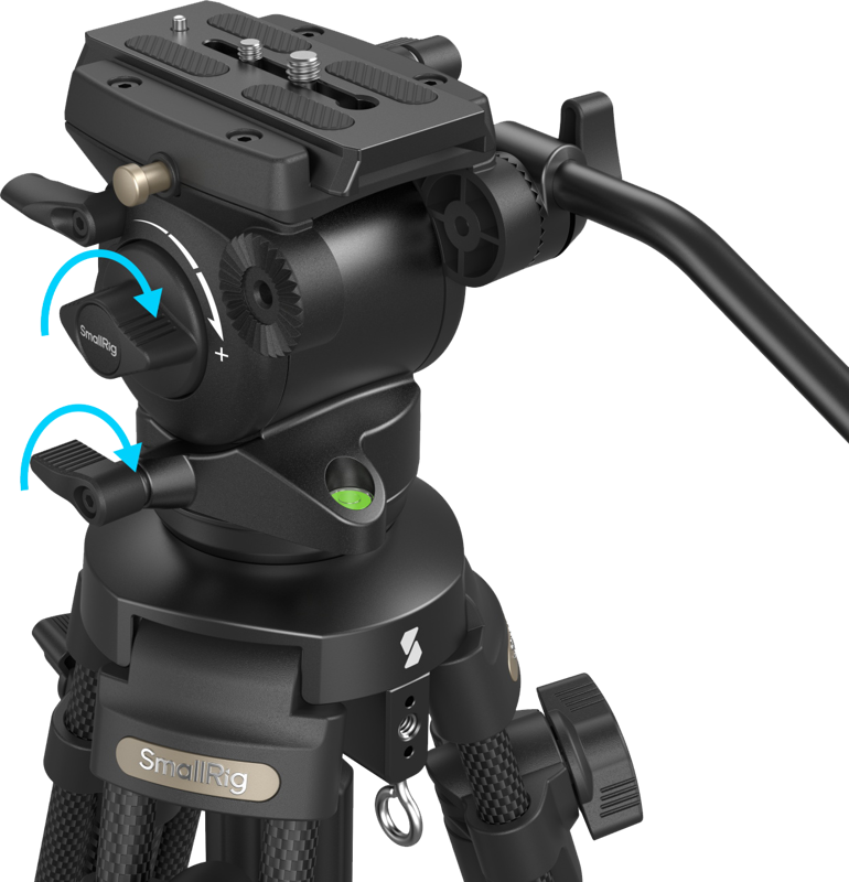 SMALLRIG 4685 Lightweight Video Carbon Fiber Tripod Kit AD-50