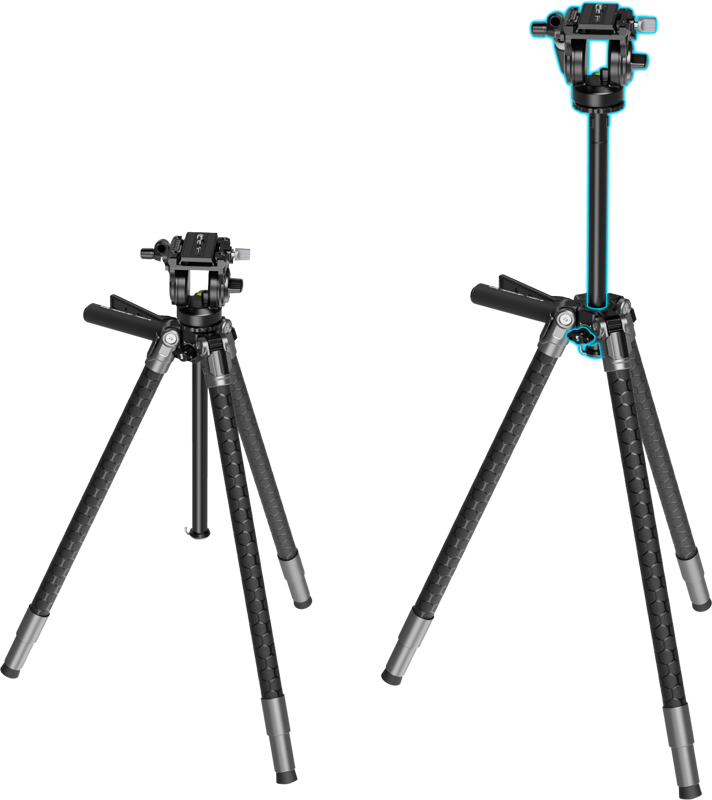 SMALLRIG 5305 x Potato Jet TRIBEX SE Hydraulic Tripod
