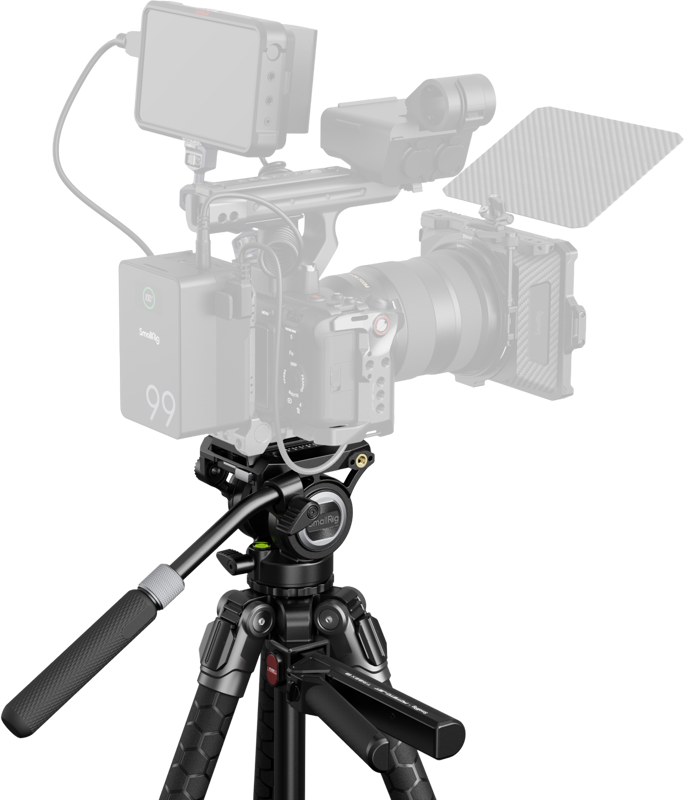 SMALLRIG 5305 x Potato Jet TRIBEX SE Hydraulic Tripod