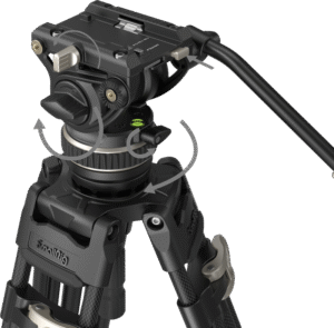 SMALLRIG 3989 Heavy-Duty Carbon Fiber Video Tripod Kit FreeBlazer AD-100