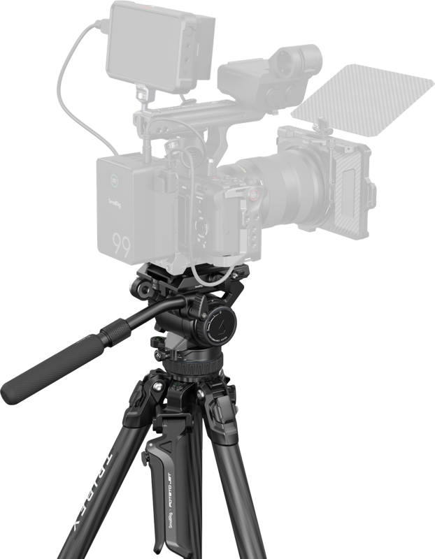 SMALLRIG 4259 x Potato Jet TRIBEX Hydraulic Carbon Fiber Tripod Kit