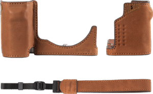 both crafted from durable and breathable top-grain leather. The built-in foam handgrip provides an ergonomic grip with added security