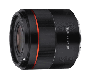 fast and sharp autofocus lens for Sony's mirrorless system cameras with E-mount. Designed to be full-frame compatible but can also be used on cameras with APS-C sensor.