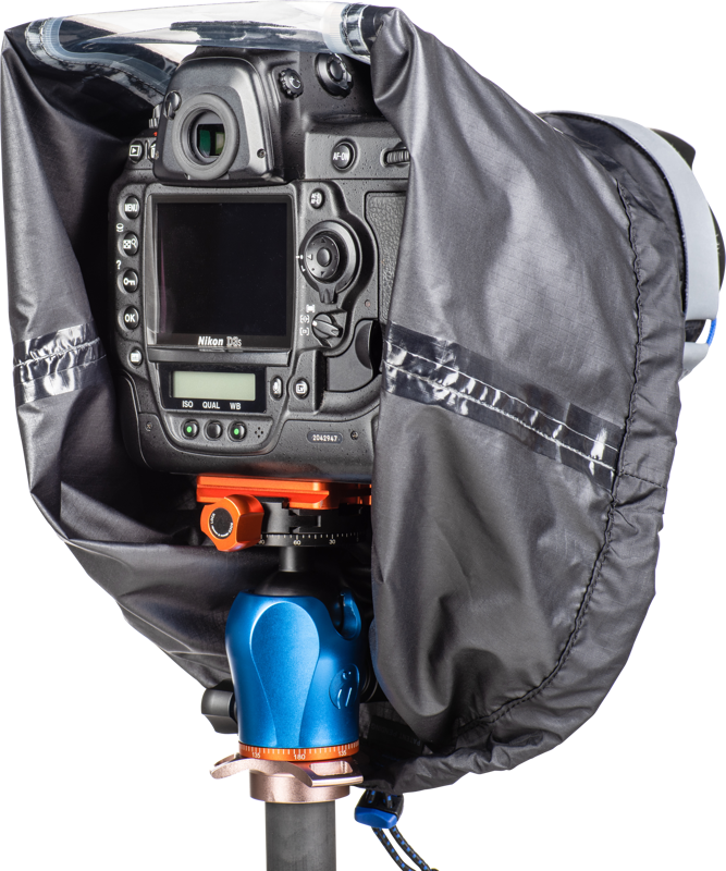compact solution to protect your gear from a downpour or dusty conditions.