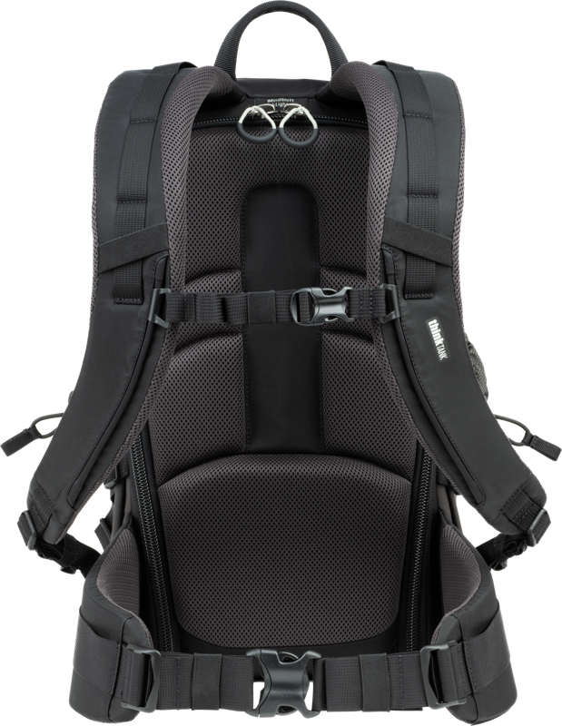 allows you to access your gear without taking off the backpack.You can change lenses or just snap a quick photo simply by rotating the bag to the front of your body while the waist belt is still secured.