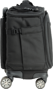 lockable zippers on both the lid and computer pocket for added security