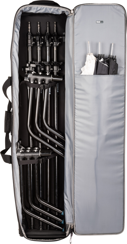 transporting light stands is as much about protecting your car and your fingers as it is easily moving them.