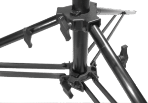 the High View is light enough to be carried on location but strong enough to support up to 10 kg.