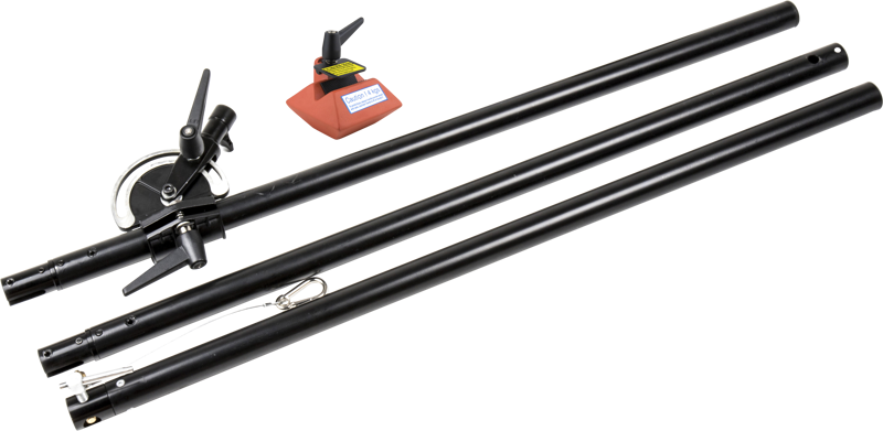 this heavy-duty boom arm can be fully extended to 2.8m