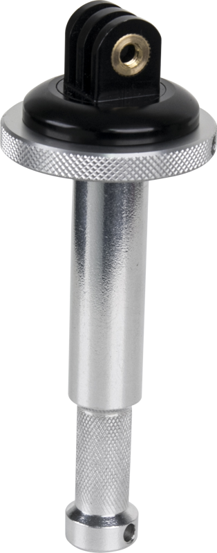 Kupo Gopro tripod mount w/ 5/8" ( 16mm) baby pin. Attaches to any clamp or receiver with a baby female receiver. Mates perfectly with Kupo Convi Clamp. Excellent solution when used with a grip head. Increase flexibility when mounted in a grip arm and used with a grip head