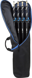 000 D Cordura Nylon with a moderately padded interior