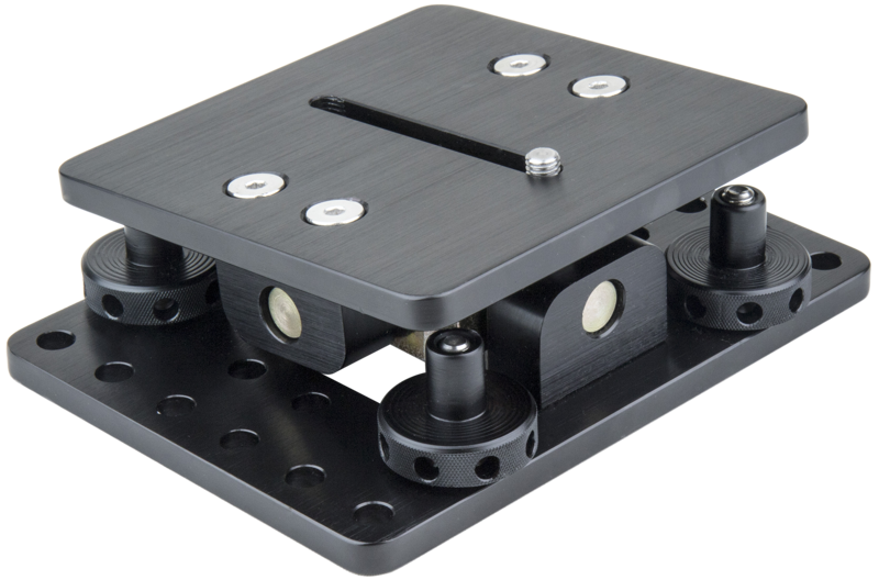 KUPO KSC-150 Mini 4 Way Leveling Cam Mount w/ 3/8" Slot-Blk