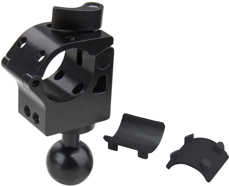 This lightweight couplers is with removable rubber pad to fit Gimbal frame and handle bar.