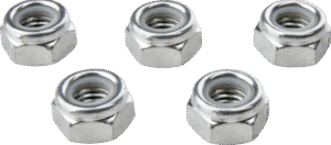 KUPO KS-176 3/8"-16 Hexagon Nylon Locking Nut set of 5