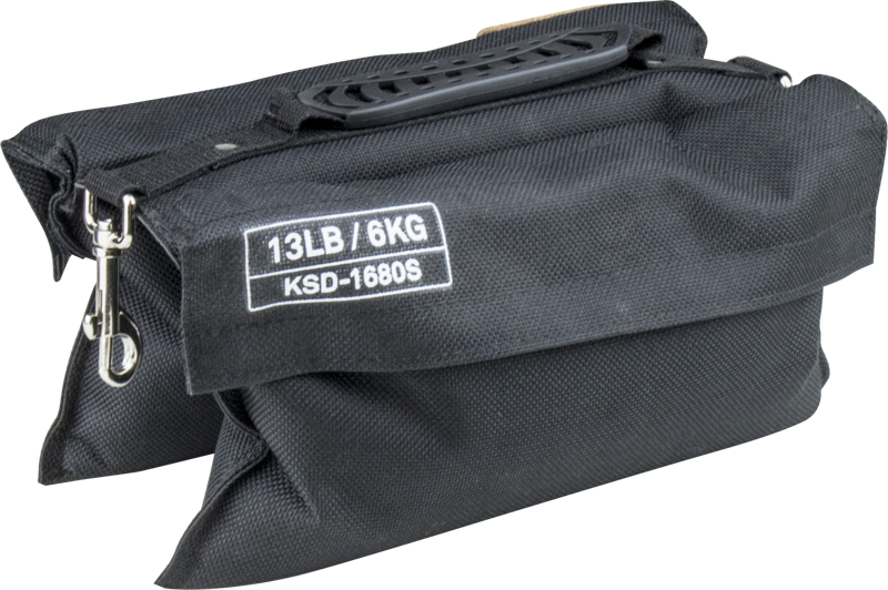 This is a 6kg capacity refillable sandbag. Features include : Extra rivets combined with double stitching and interior bias binding for maximum strength.