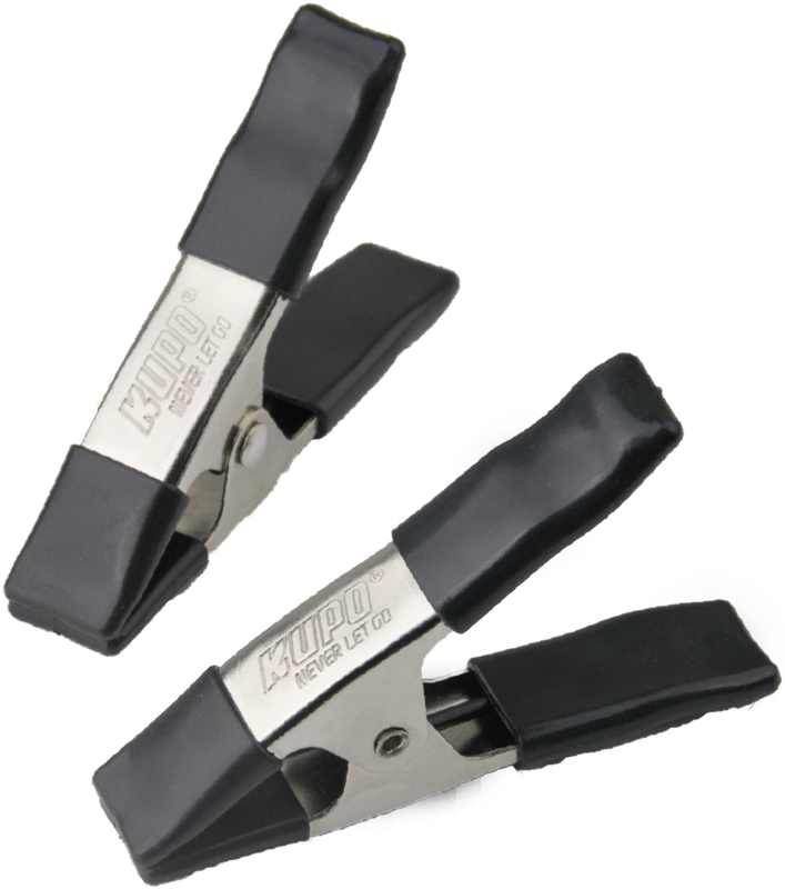 The Kupo 4" Steel Spring A Clamp is one of the most useful tools on film or photo sets. The Spring Clamp is also known as an A clamp.