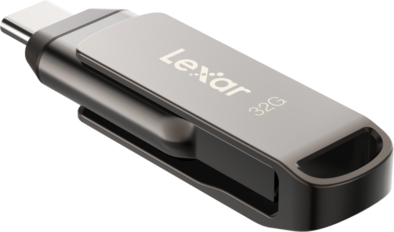 LEXAR JumpDrive Dual Drive D400 Type-C/Type-C & Type-A, up to 100MB/s read (USB 3.1) 32GB