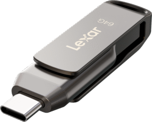 LEXAR JumpDrive Dual Drive D400 Type-C/Type-C & Type-A, up to 130MB/s read (USB 3.1) 64GB