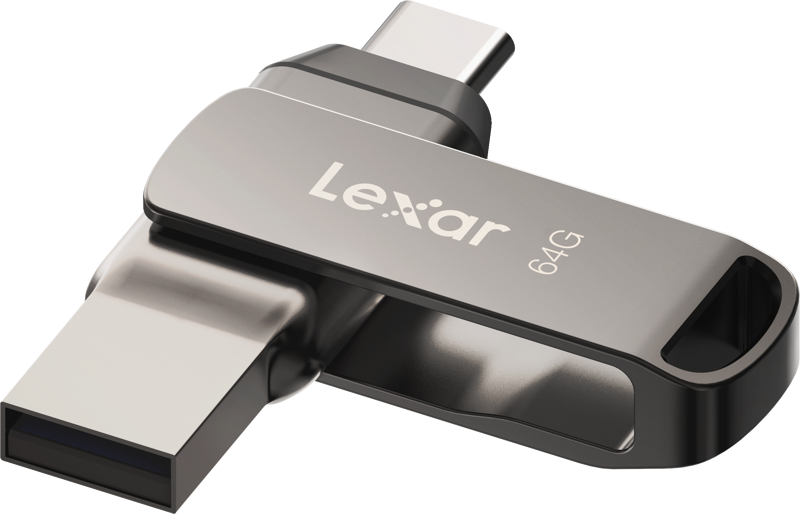 LEXAR JumpDrive Dual Drive D400 Type-C/Type-C & Type-A, up to 130MB/s read (USB 3.1) 64GB