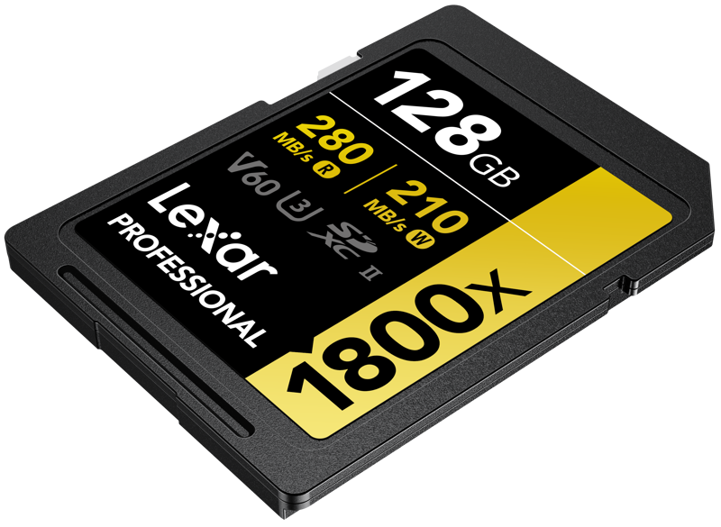 LEXAR SDXC Pro 1800x U3 UHS-II R280/W210 (V60) 128GB