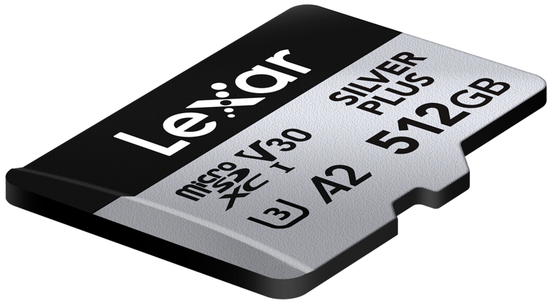 LEXAR microSDXC Silver Plus 1066x UHS-I/U3/A2/4K R205/W150 (V30) 512GB