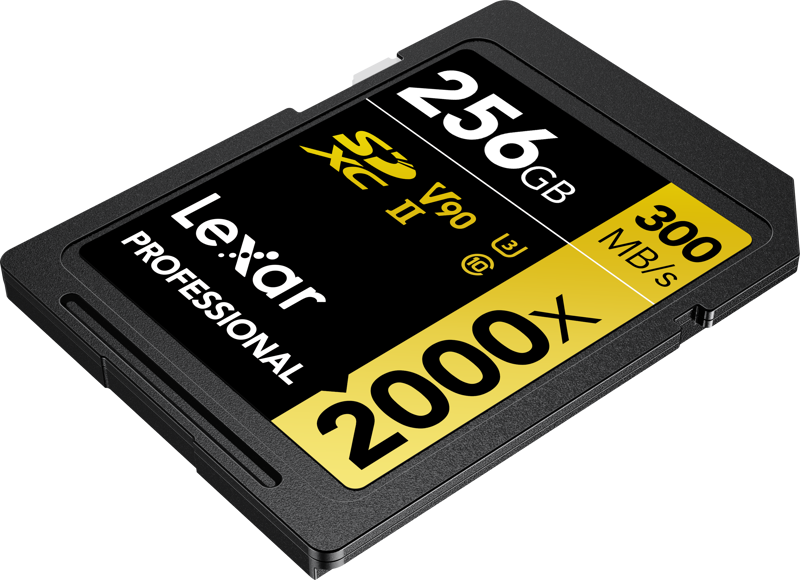 with a read transfer speed up to 2000x (300 MB/s). The cards leverage UHS-II technology (UHS Speed Class 3 (U3)) for high-speed performance and include an SD UHS-II reader for high-speed file transfer. Cards come with downloadable Image Rescue software and a limited lifetime warranty.
