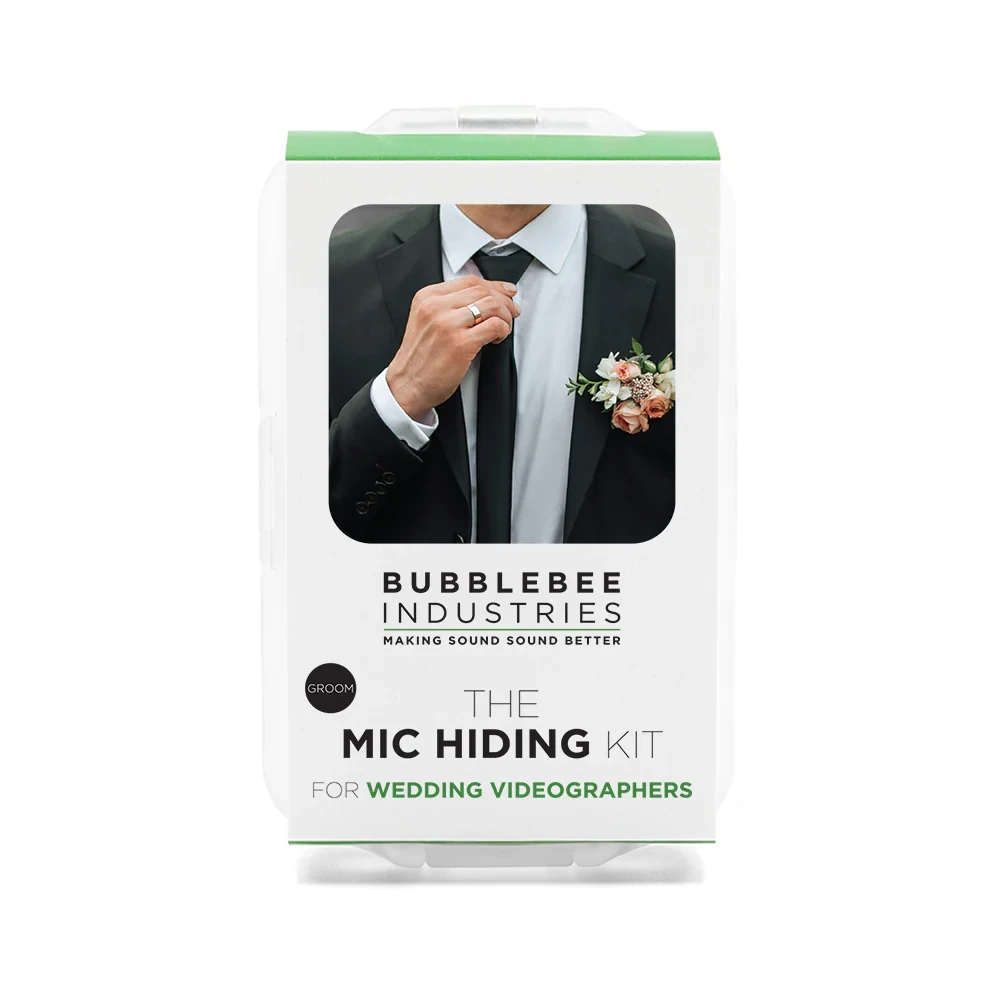 BUBBLEBEE The Groom Mic Hiding Kit for Wedding Videographers