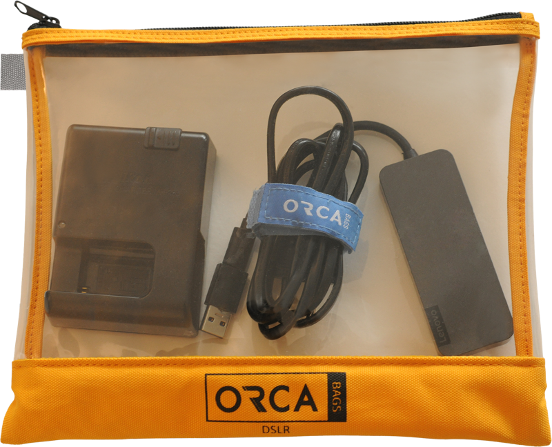 ORCA OR-599 Transparent pouches Kit  for DSLR Accessories (3 pcs)