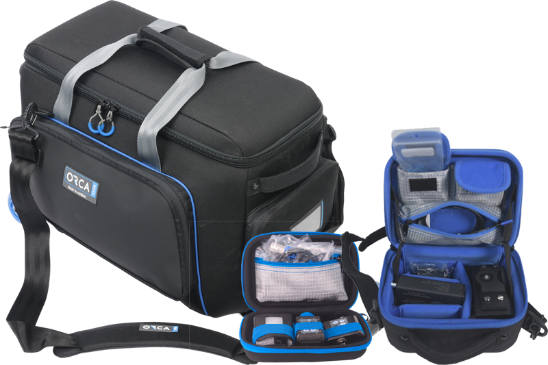 ORCA OR-510 Classic Shoulder Bag Medium w Built-in Trolley // Kit with free 2 sizes Hard Shell bags