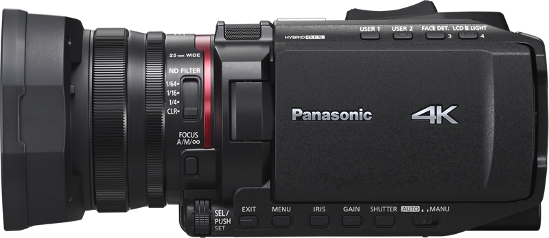 and content creators who need high-quality footage with ultimate mobility. Featuring 4K 60p recording and a large 1/2.5-inch MOS sensor