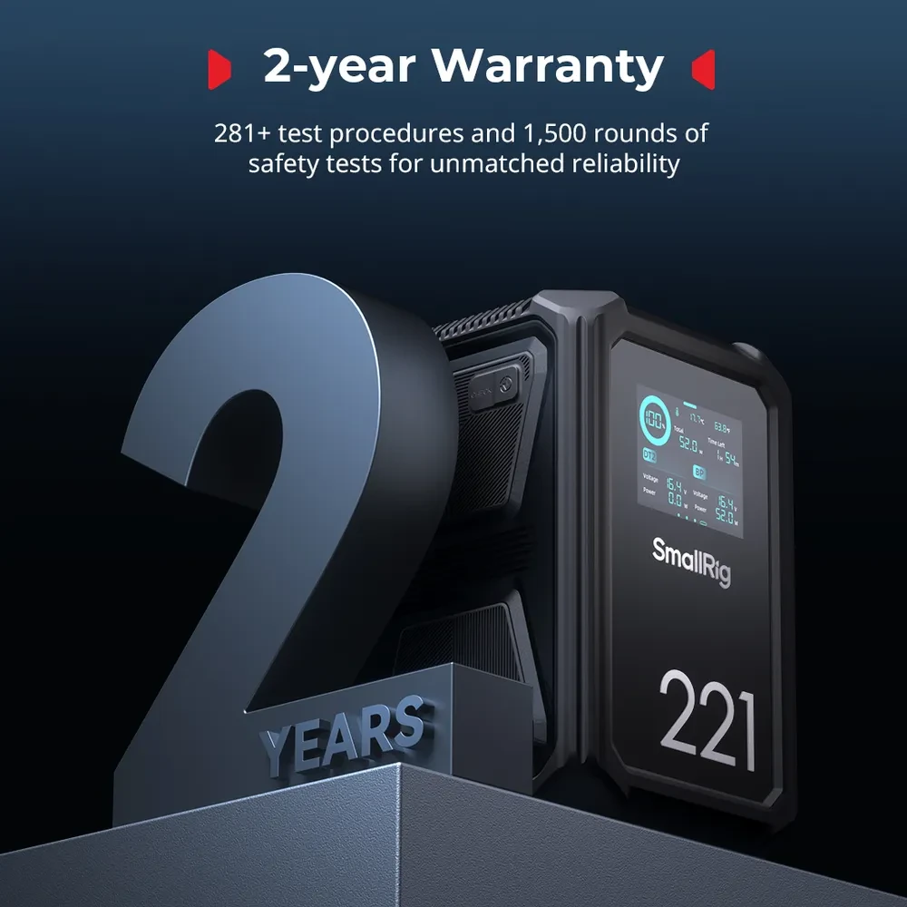 SMALLRIG 4985 X-Touch Smart Triple-Proof V-Mount Battery X221