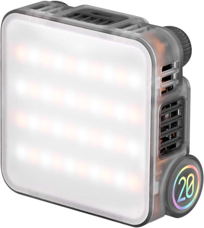 it runs 40 minutes at full 20W power and allows for simultaneous charging and lighting.