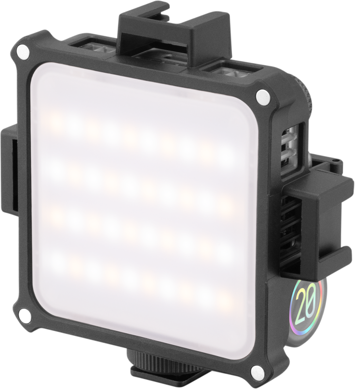 Small Scale & Big Impact! This 20W LED Pocket Light gives you professional dimming and innovative features. With built in battery