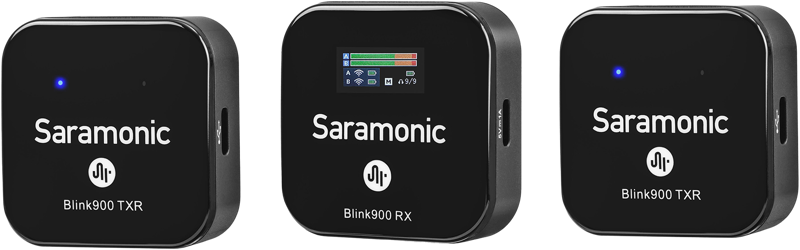 SARAMONIC Blink 900 B2R 2.4G  WIRELESS Microphone Kit with recording function & charging box
