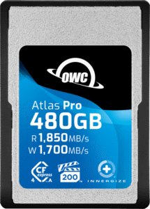 OWC CFexpress 4.0 Atlas Pro R1850/W1700/VPG200 (Type A), CFX A to B adapter incl. 480GB