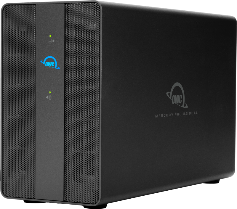 OWC Mercury Pro U.2 Dual 0GB 3.5-inch Dual NVMeU.2 TB3, utilize TB’s full 2800MB/s, 2TB (2x 1TB)