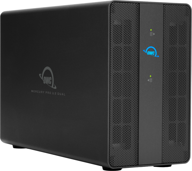 OWC Mercury Pro U.2 Dual 0GB 3.5-inch Dual NVMeU.2 TB3, utilize TB’s full 2800MB/s, 2TB (2x 1TB)