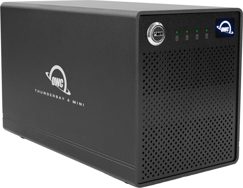 OWC ThunderBay 4 mini ProGrade 4-DriveSSD TB3 Mac/Win(2xTB3 Ports,w/Softraid RAID 0/1/4/5/1+0) 8TB