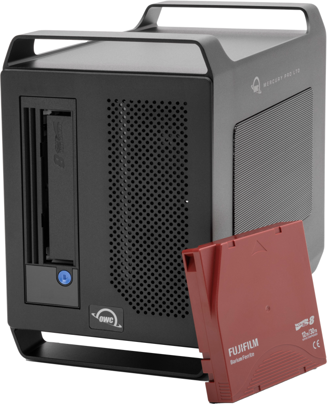 OWC Mercury Pro LTO-8 Sol. w/Tape & Cleaner - + 4TB Staging SSD (repalce OWCTB3LT8S04)