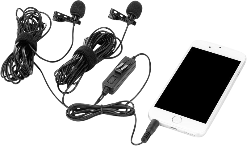 SARAMONIC LavMic 2m Dual Wired Lavalier Microphone