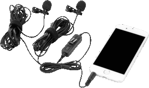 SARAMONIC LavMic 2m Dual Wired Lavalier Microphone