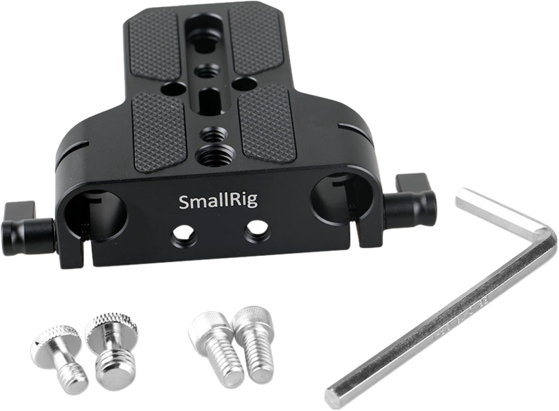 SMALLRIG 1674 Baseplate with 15mm Rod Clamp