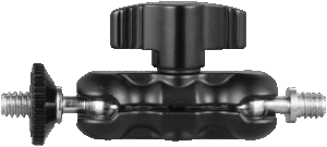 while attaching monitor or video light on the other end.