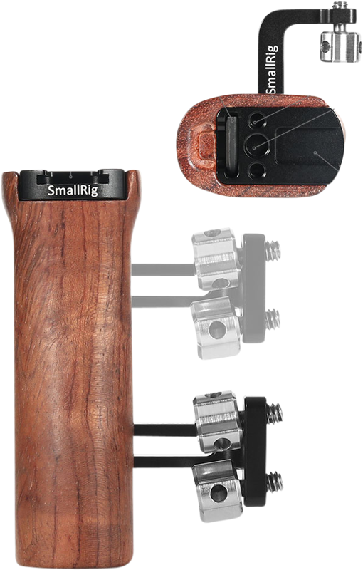 SMALLRIG 2093 Handle Wooden Universal Side
