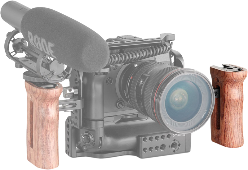 SMALLRIG 2093 Handle Wooden Universal Side