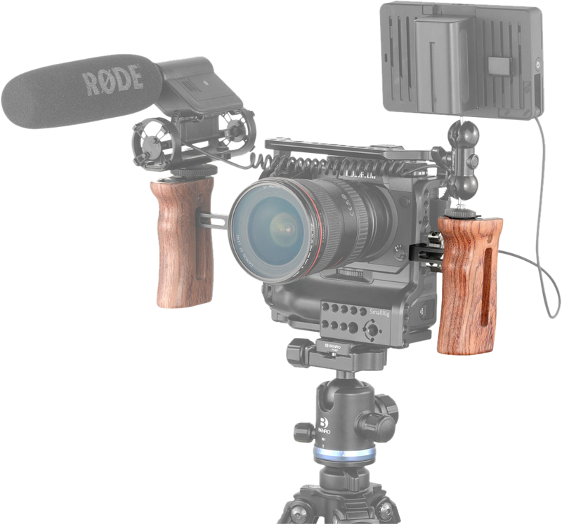 SMALLRIG 2093 Handle Wooden Universal Side