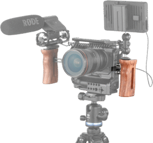 SMALLRIG 2093 Handle Wooden Universal Side